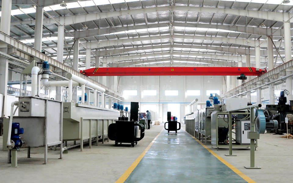 Surface pretreatment production line